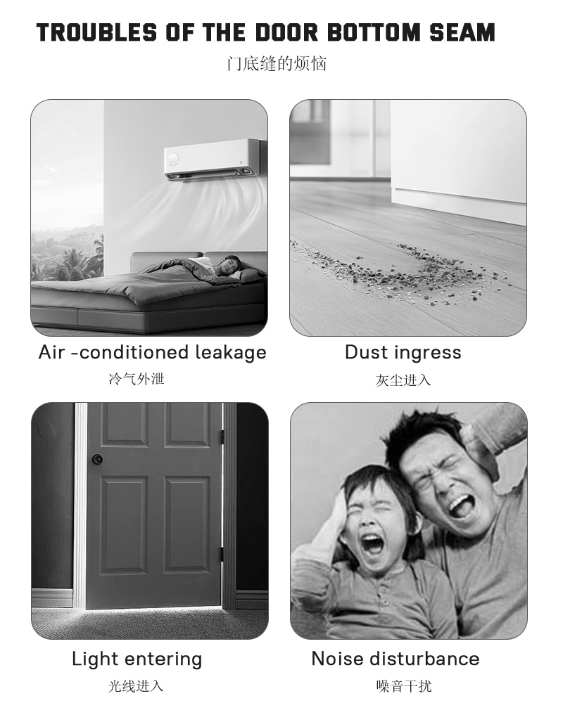 рџ ёрџ гђђsg Stockгђ New Upgrade Door Seal Strip Pvc Doorstopper Soundproof