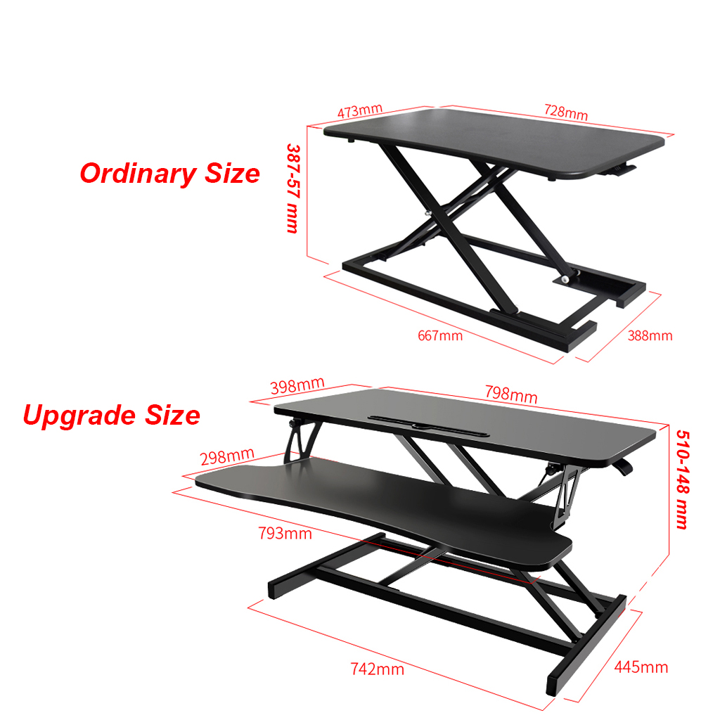Widened Desktop Standing Desk Lifting Table Computer Table Ergonomic ...