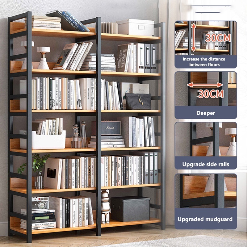 SNB Book Shelf Shelves Rack Multipurpose Wood Office Home Study Room ...