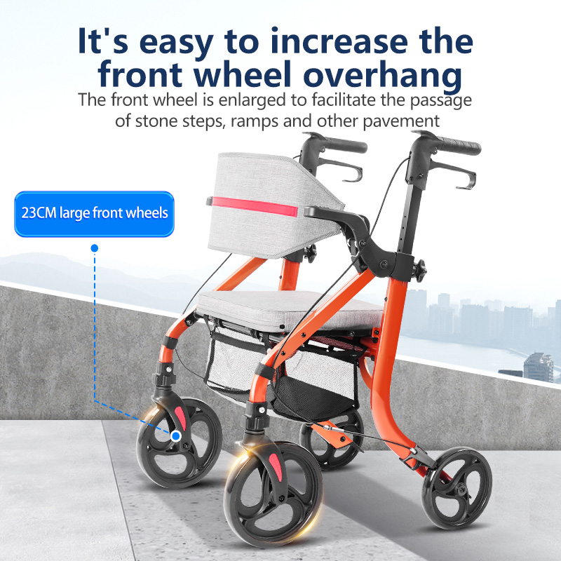 KANBEIO Foldable Walker and Wheelchair 2-in-1: Assistive device for the ...