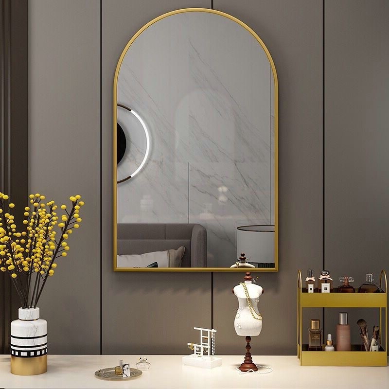Local Seller🇸🇬 Nordic Bathroom Mirror Wall Hanging Decorative Mirror Oval Toilet Mirror Washroom ...