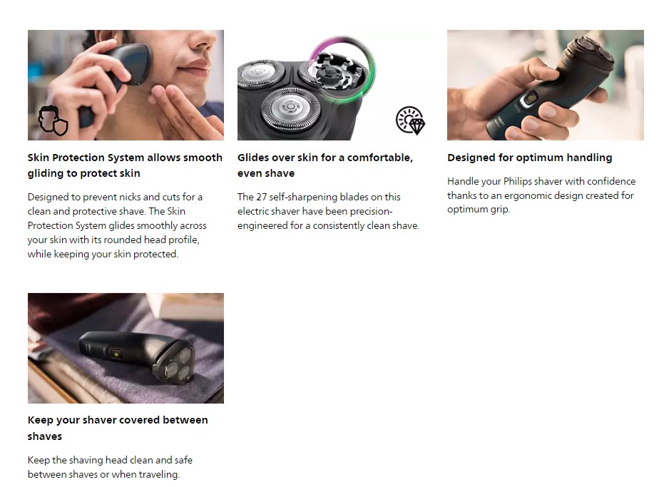 PHILIPS ELECTRIC SHAVERS visual data 7