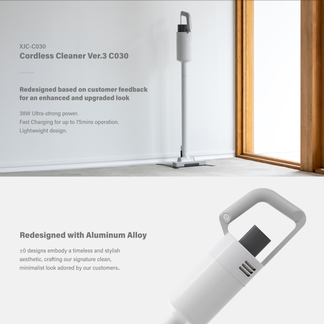 ±0 Cordless Handheld Vacuum Cleaner | 3 Modes | Enhanced Battery ...
