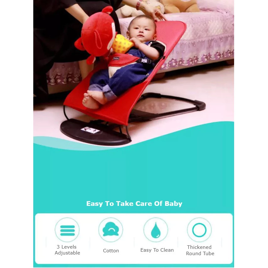 [SG Seller] Foldable Baby Sleeping Mesh Rocking Chair Baby Balance ...