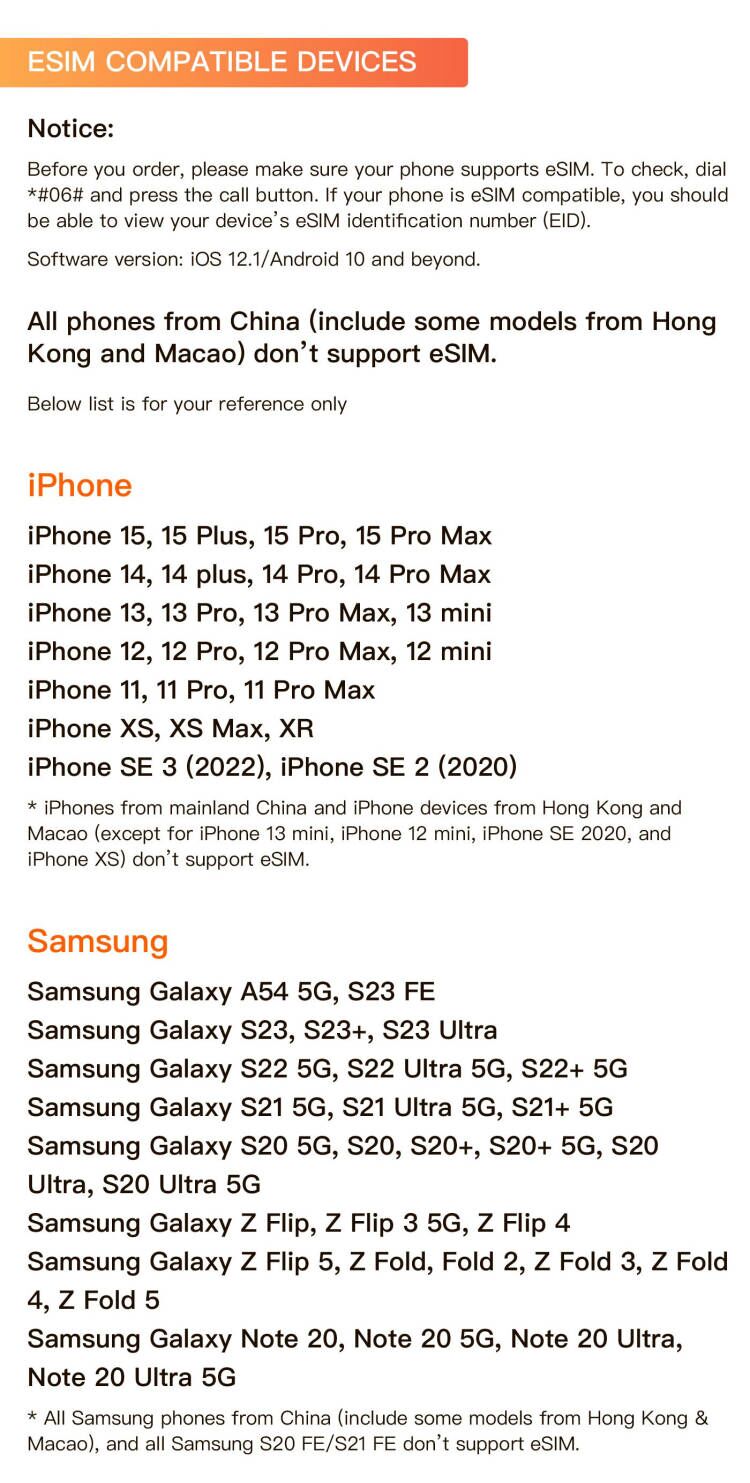 Singapore Malaysia Thailand ESIM 5G High Speed Data Supports
