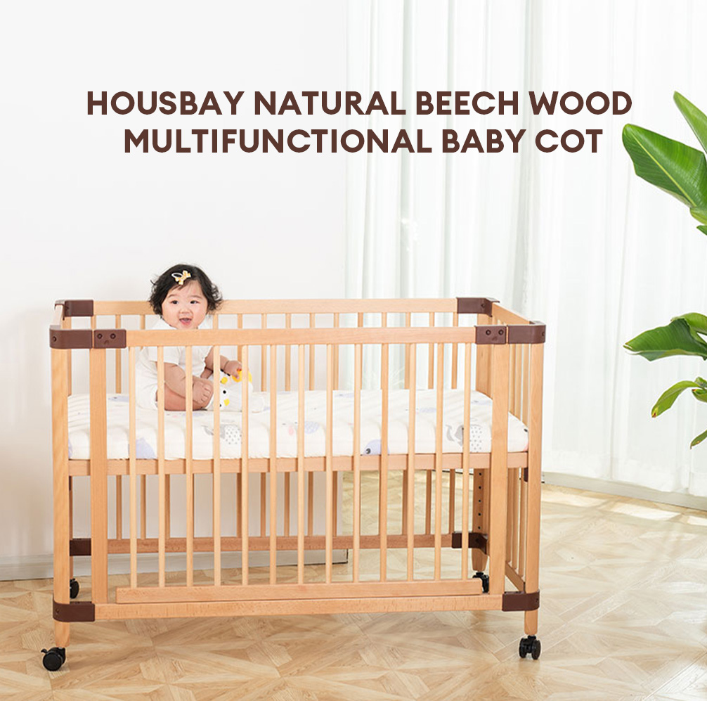 Jarrons Co] Housbay Multifunctional Baby Cot (Free Installation