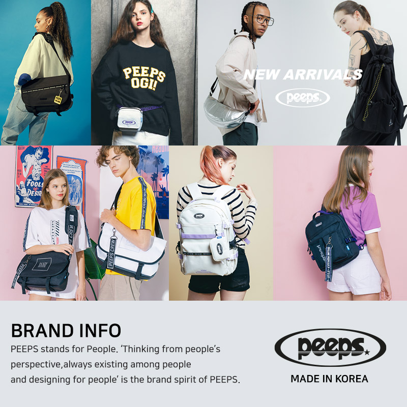 ★22-23FW新作★PEEPS★knockout backpack PEEPS] Knockout Backpack(Black) | Shopee Singapore