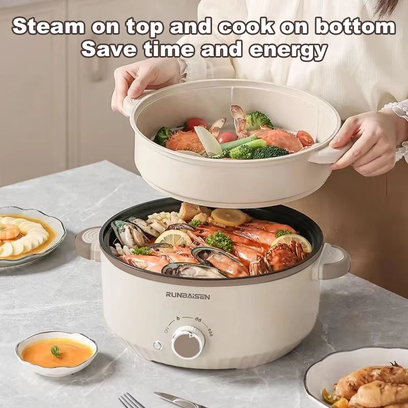 5L Large Capacity Multifunctional Electric Cooker 电煮锅 Non-Stick Multi ...