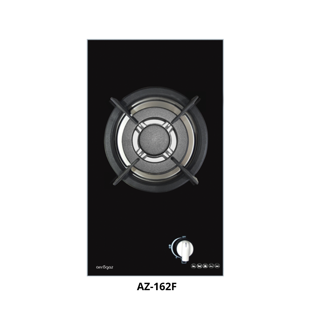 Aerogaz 30cm Tempered Glass Stainless Steel Domino Gas Hob AZ-162F / AZ ...