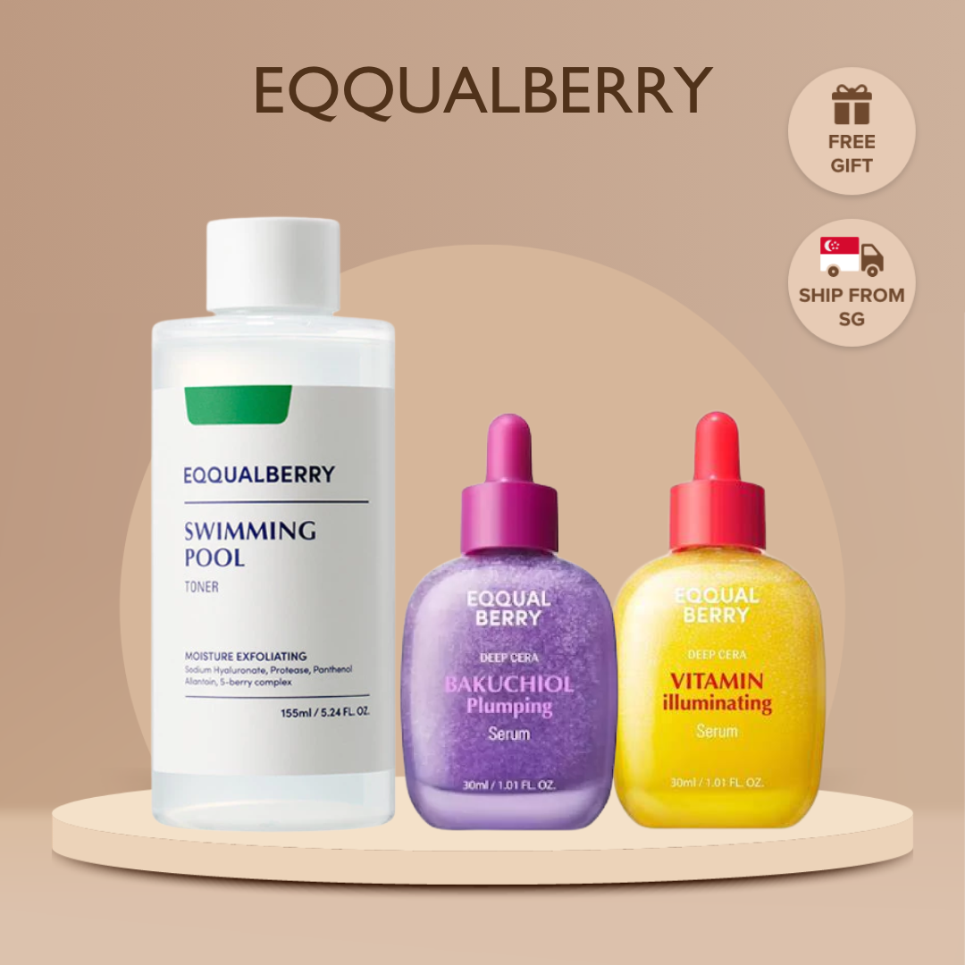 (SG READY STOCKS) Eqqualberry Collection (Swimming Pool Toner, Plumping ...