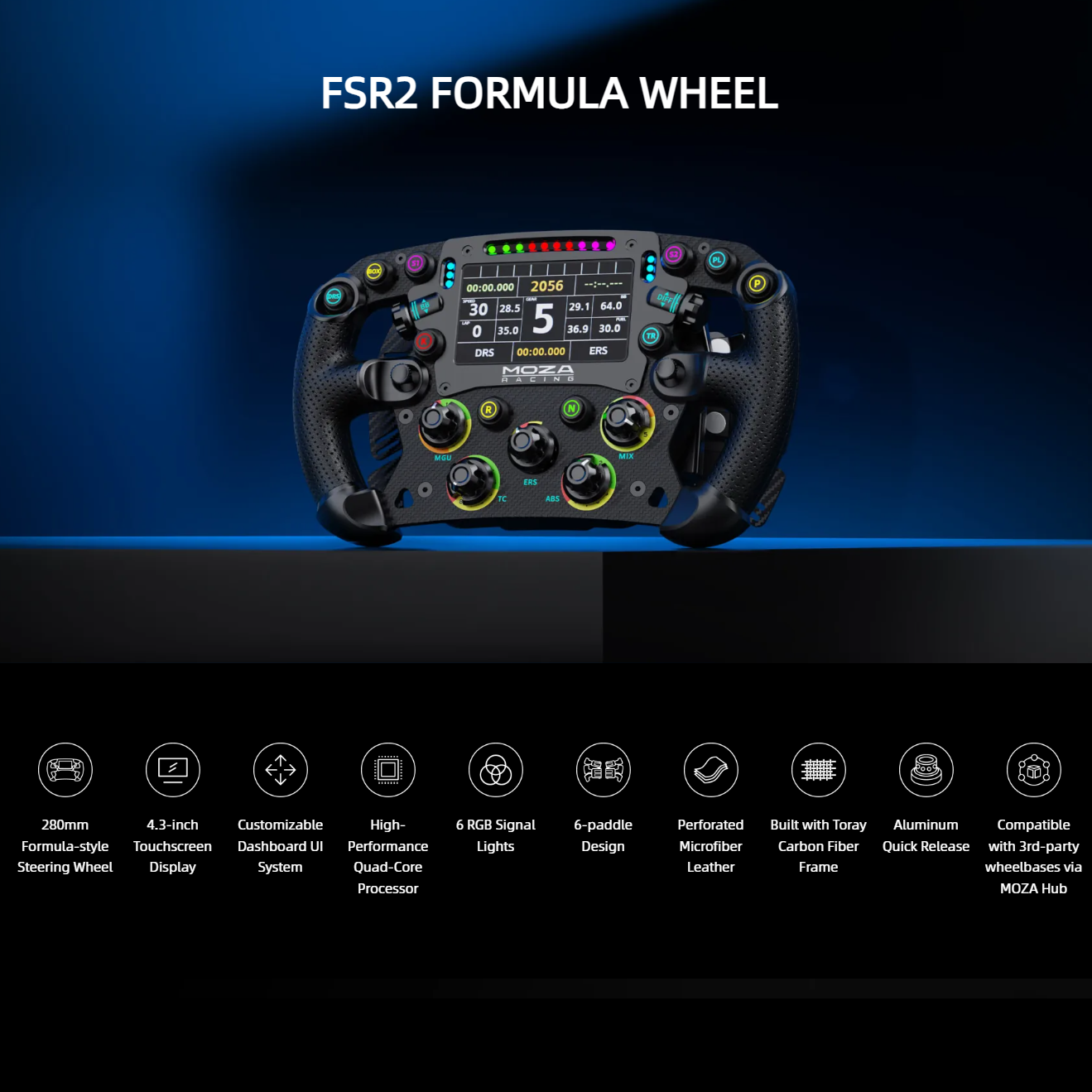 MOZA Racing FSR2 Formula Steering Wheel | Shopee Singapore