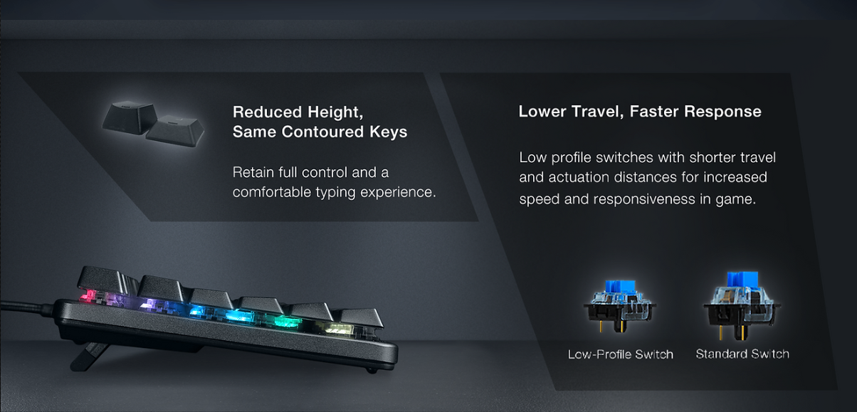 [PROMO] Tecware Phantom L, Low Profile RGB Mechanical Keyboard 87 (3 ...
