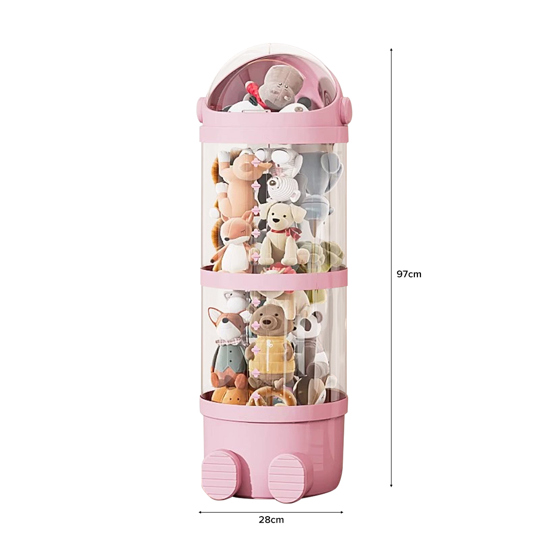 (JIJI.SG) RUANA Plush Doll Storage Box - 1 - 4 Tiers / Toys Storage ...