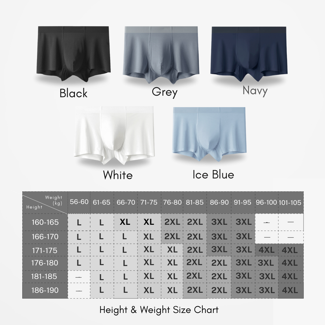 mixshop Men Modal Boxer/Brief/Underwear/Trunks, Breathable, BreezeFit ...