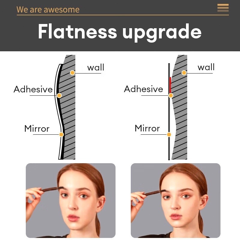 Unbreakable Mirror 4 Pack 20x20cm Self Adhesive Mirror Tiles 2MM Thick Flexible Decorative Plastic Mirror Sheets Adhesive Mirror Stickers Full Length Mirrors For Home Classroom Mirror