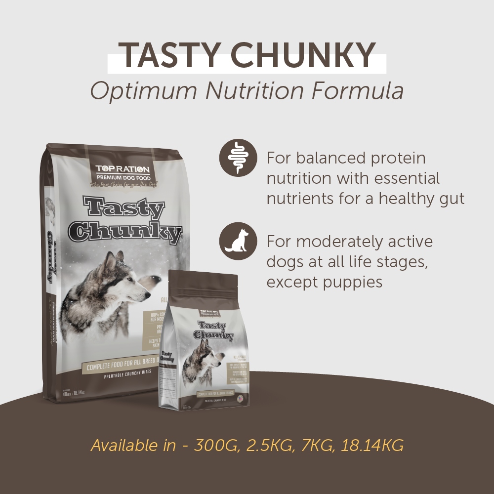 Top Ration Premium Dry Dog Food 300g | Kibbles, Complete Diet, Hi ...