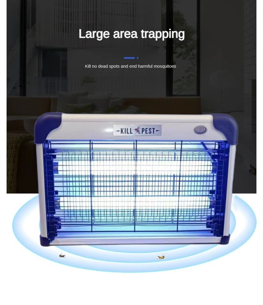Electric insect killer Blue light strong 2800V circuit with protection ...