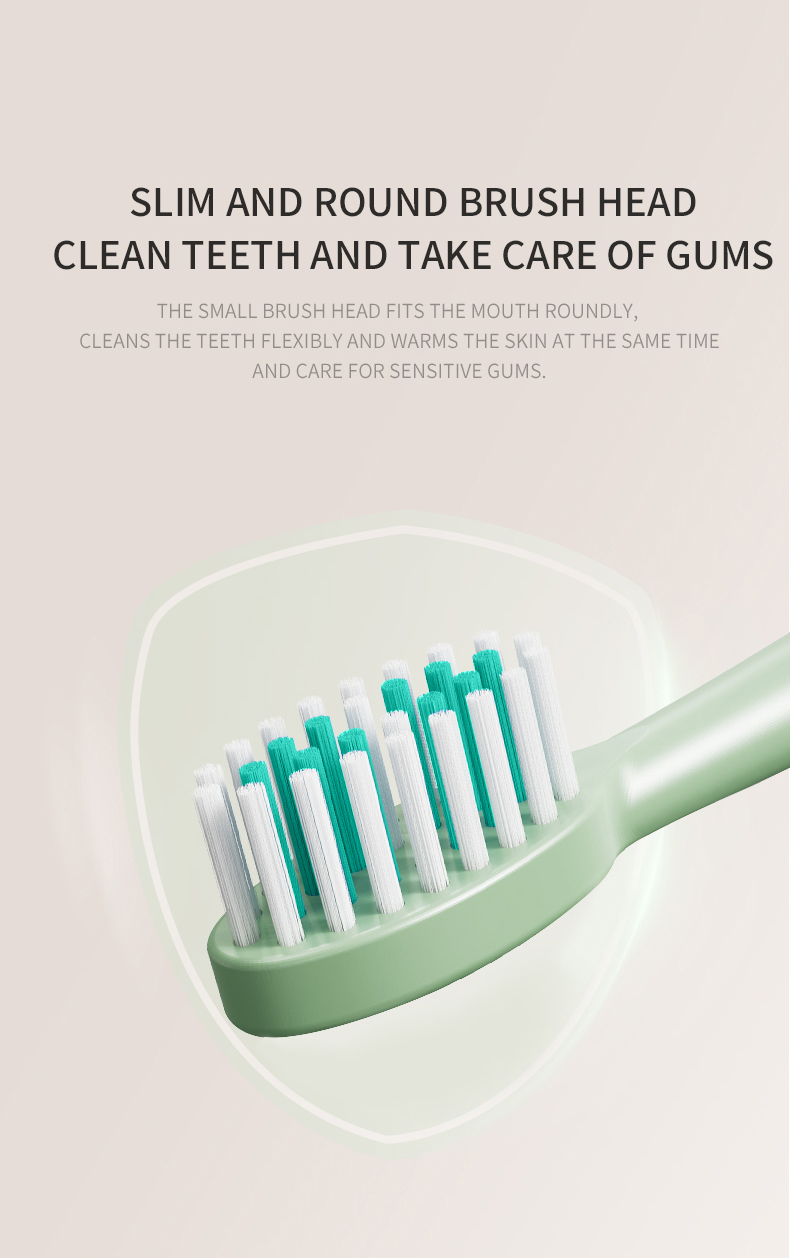 Shava Electric Toothbrush with Different Speed and 6 Brush Heads ...