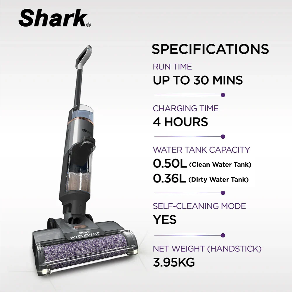 Shark WD210SM HydroVac 3-in-1 Cordless Wet & Dry Hard Floor Cleaner ...