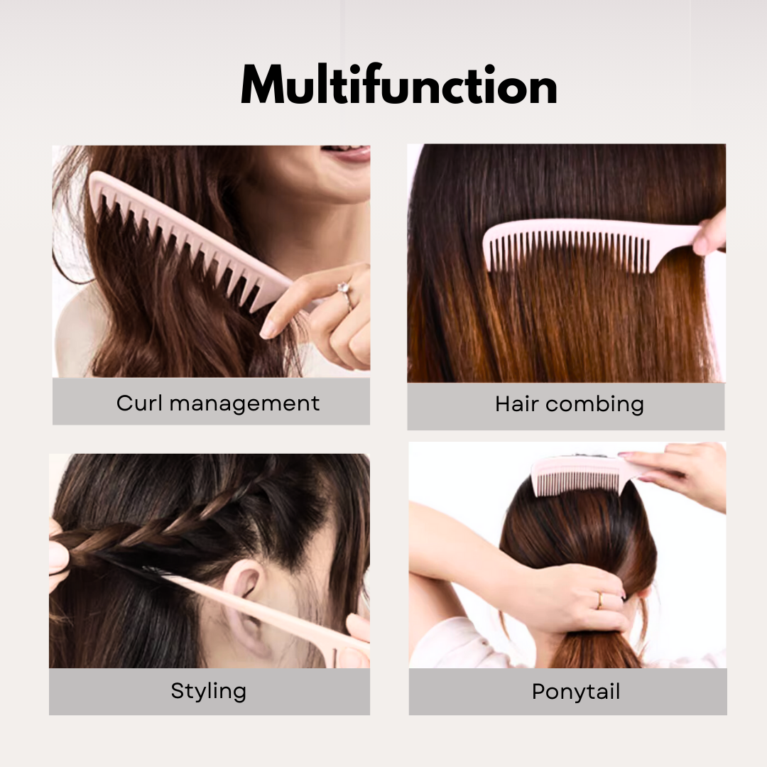 mixshop Multifunction Detangle Comb, Hair Styling Brush, Tail Comb ...