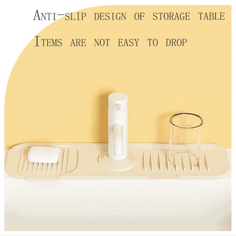 SG [READY STOCK] Sink Silicone Faucet Mat Countertop Protector Kitchen