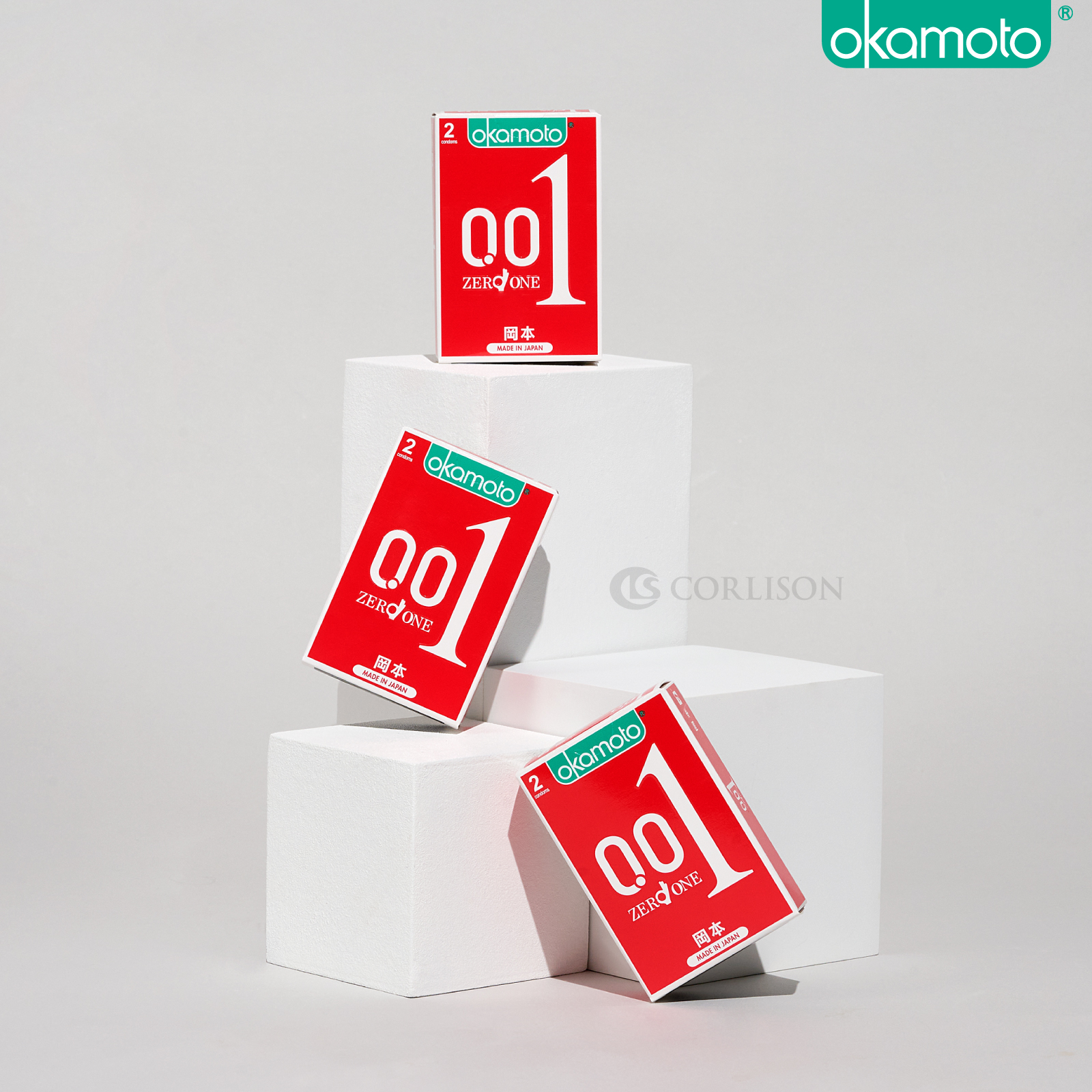 Okamoto 001 Polyurethane Condoms 2s | Non-latex Ultra Thin | Shopee ...