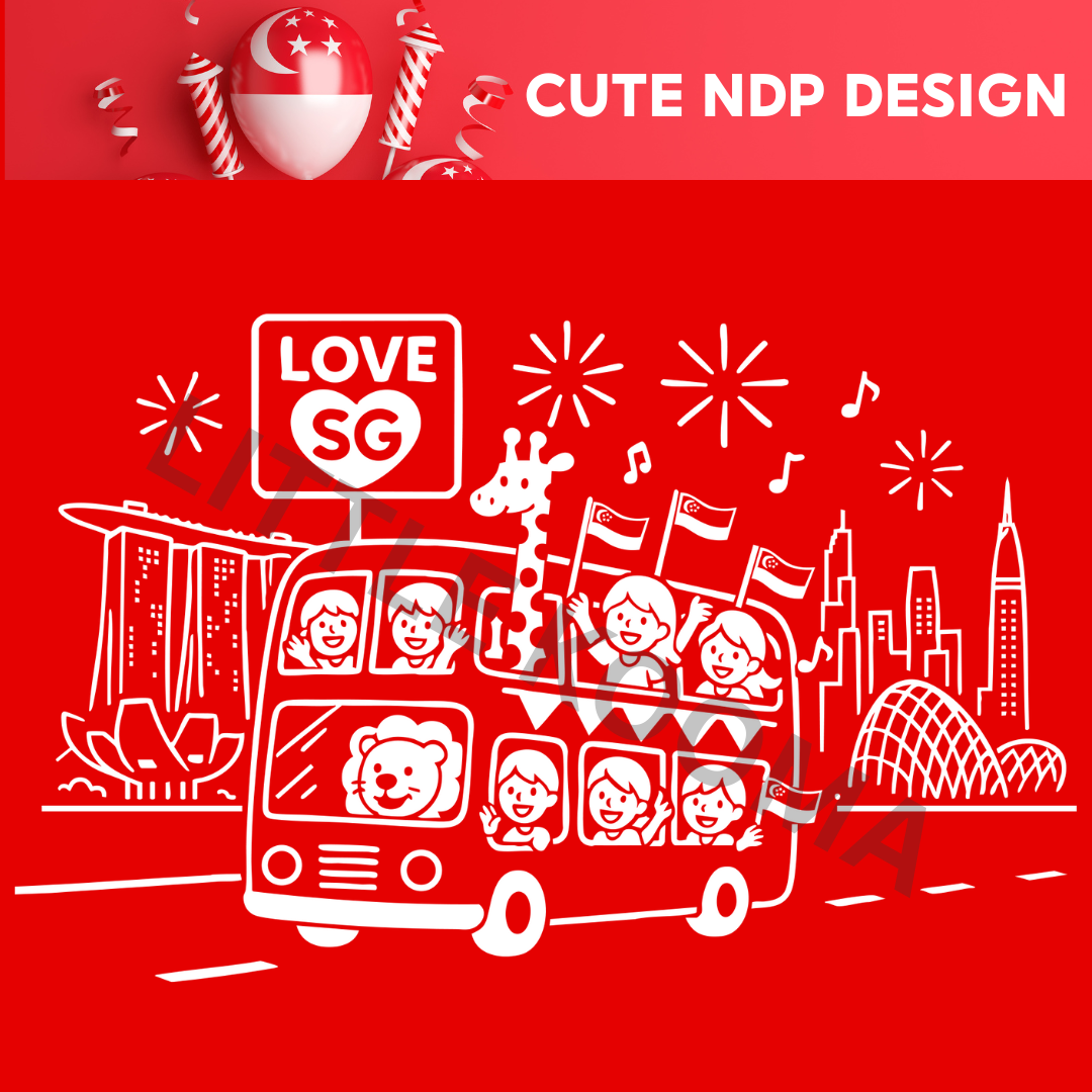 [PRE-ORDER] National Day NDP Red Top Baby Kids Red T-shirt Love SG Bus ...
