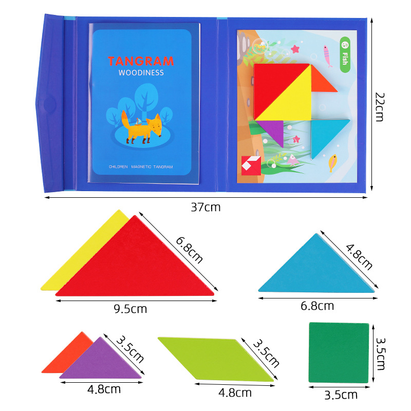 【SG Stock】 Tangram 3D Magnetic Tangram Puzzles for Kids Montessori ...