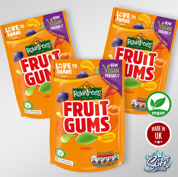 Rowntree's Fruit Gum Gummy Pastilles 🇬🇧 (150g) | Classic Chewy Fruity ...