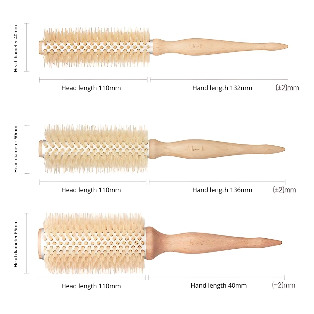 Fillimilli Olive Young Aluminium Root Volume Roll Brush (40mm/50mm/65mm ...