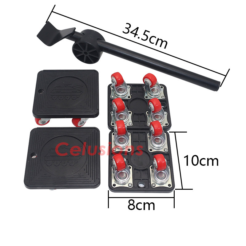 ️Portable DIY Moving Tool Set ️ 360° Roller Wheel Mover Transport ...