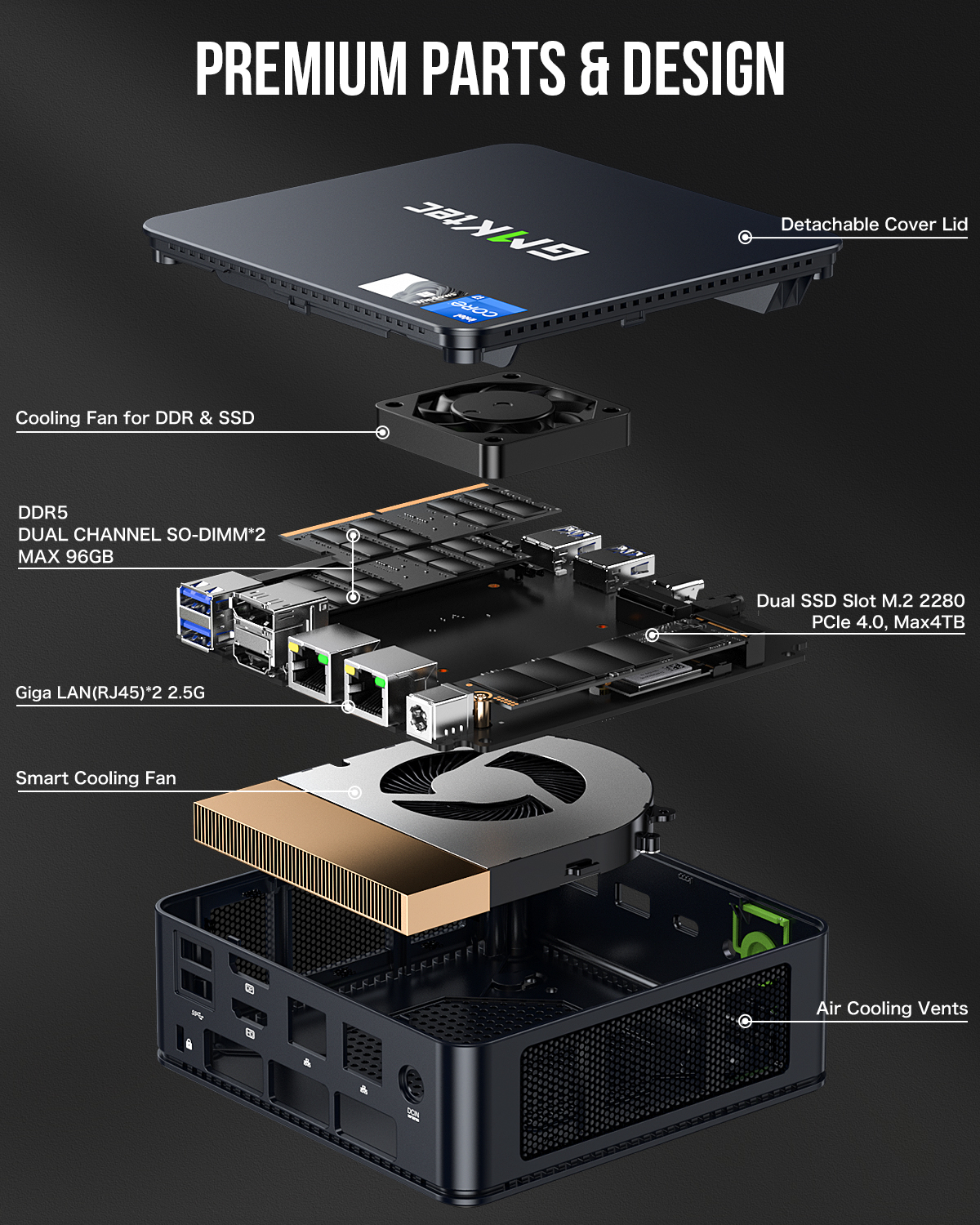 GMKtec NUCBOX K7 PLUS COMPLETE SET MINIPC (Intel Core i7-13620H/32GB ...