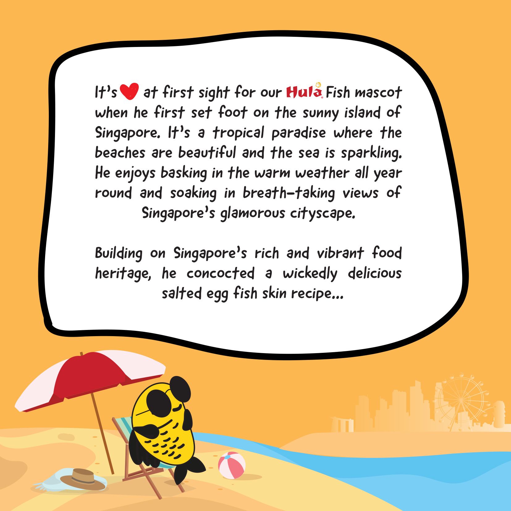 [Bundle of 6] Hula Salted Egg Fish Skin 100g (Original / Spicy ...