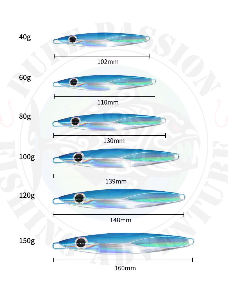Tenggiri Knife Jig Fast Jig 60g/80g Spanish Mackerel Batang Sedili ...