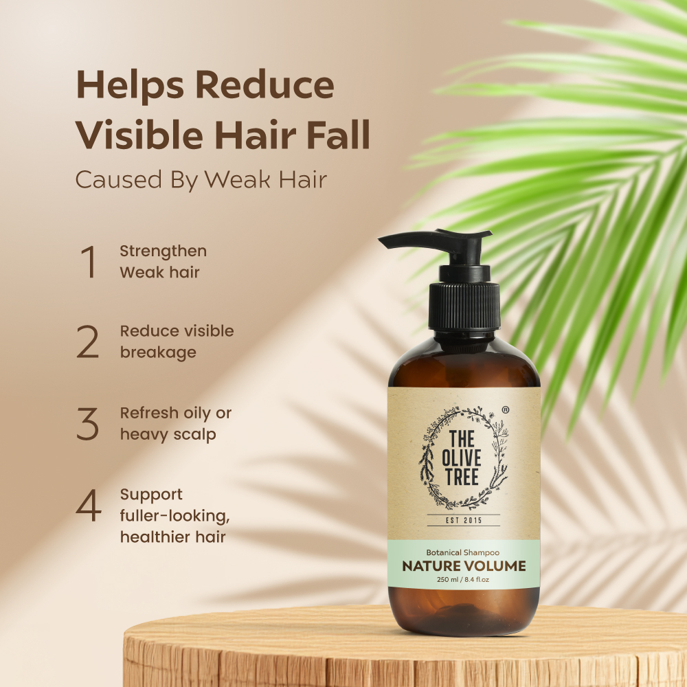 The Olive Tree Rosemary & Mint Shampoo (500ml) for Anti Hair Loss Fall ...