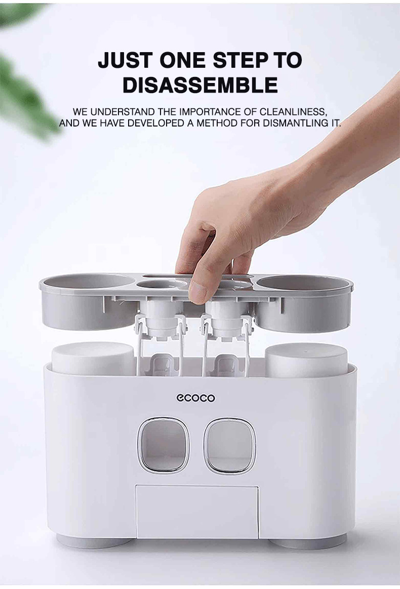 [SG InStock] ECOCO Happy Family Wash Set - 自动牙膏分配器 Automatic toothpaste ...