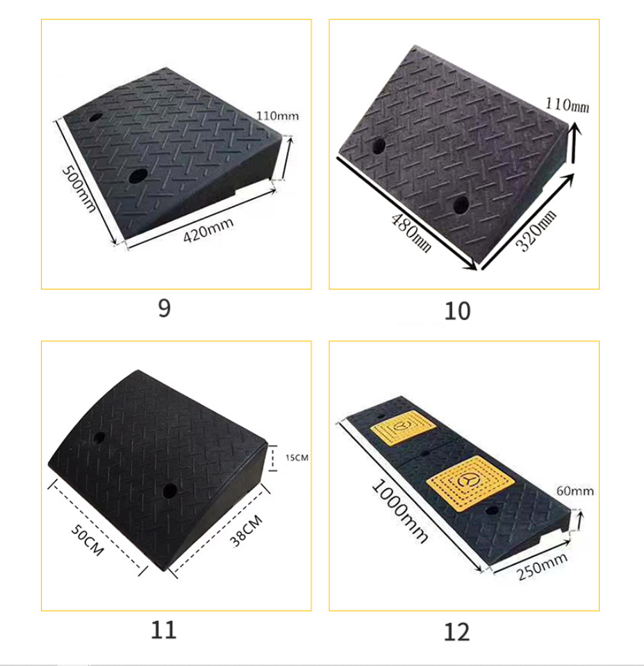 Driveway Curb Ramps Pressure Resistant PVC Ramp Motorhome Truck Shed ...