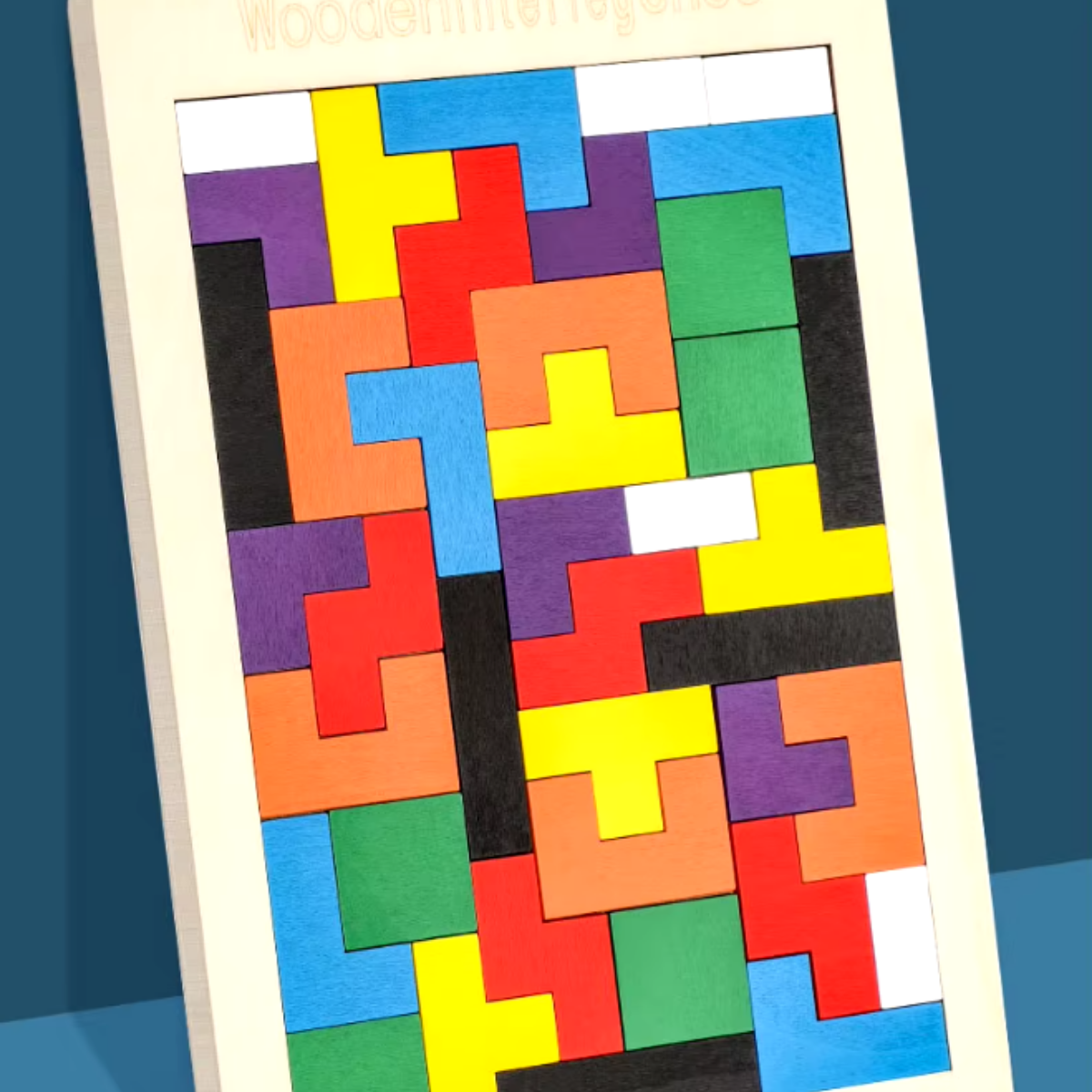 Wooden Tetris Puzzle Building Blocks | Russian Blocks Game Kids ...