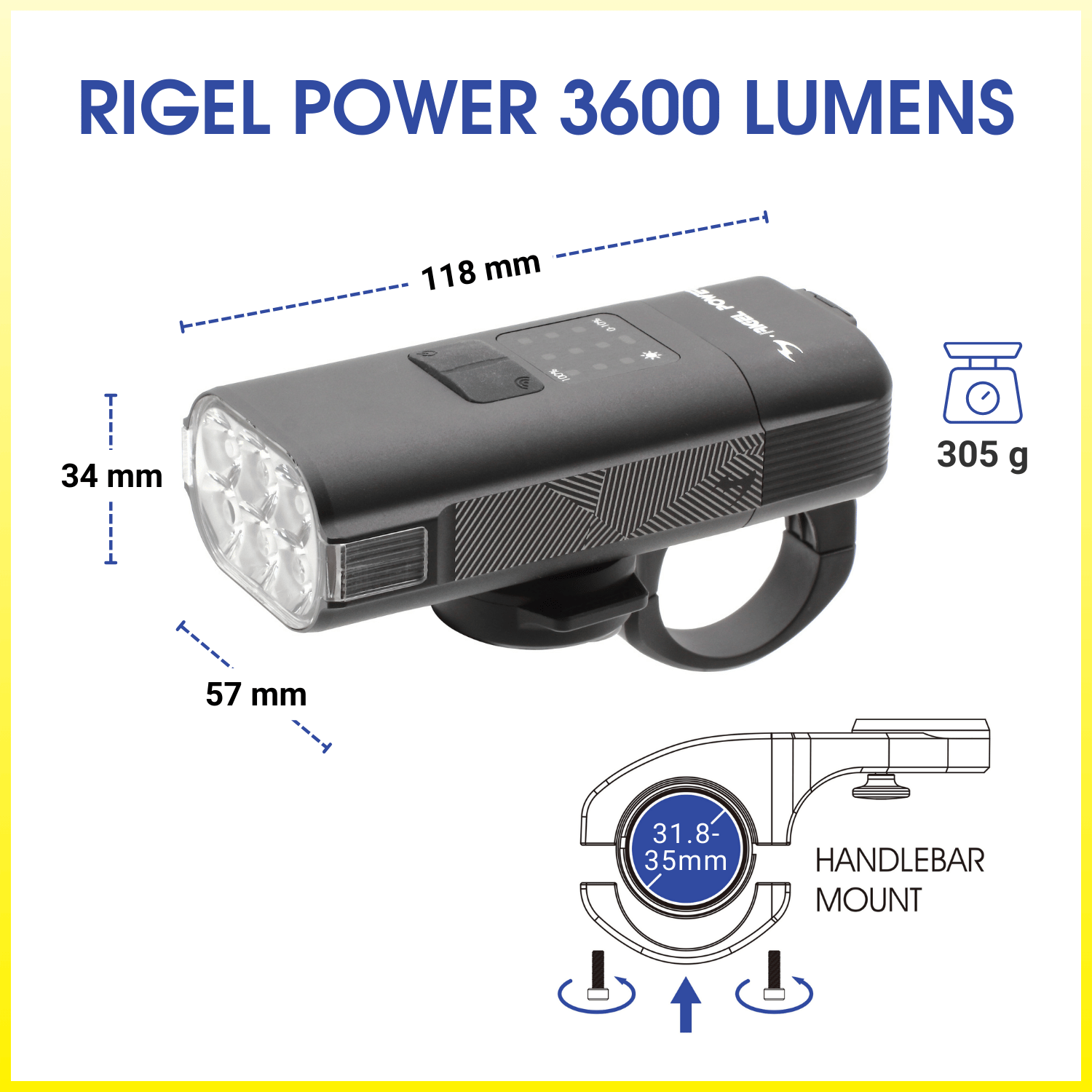 Moon Rigel Power 3600 Lumens High Power Bicycle Light | Shopee Singapore
