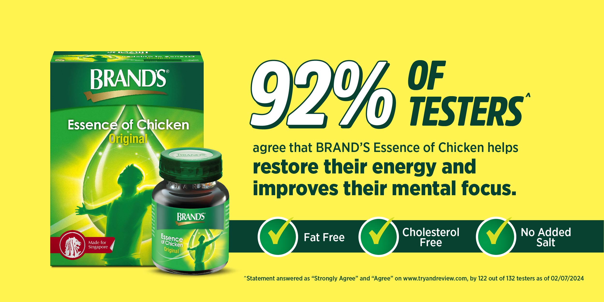 [Bundle of 3] BRAND'S Essence of Chicken 68ml (30 btls/pack) - Restores ...