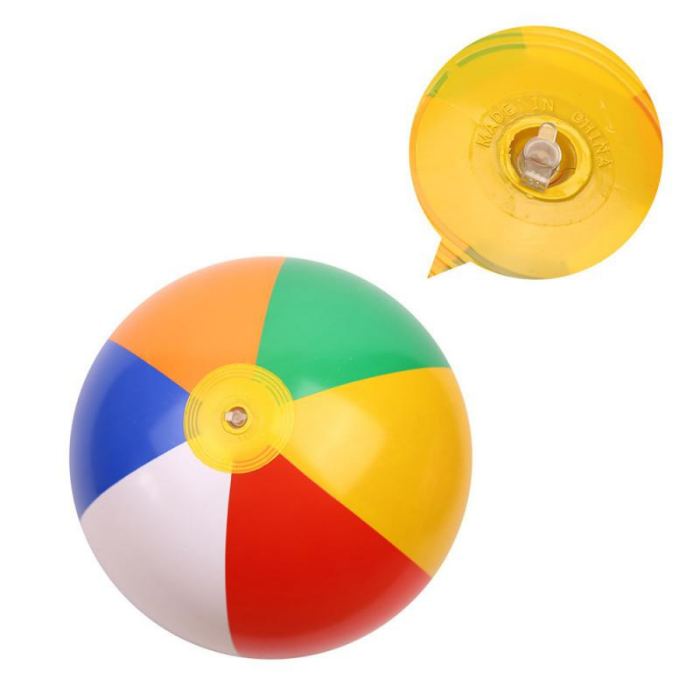 Rainbow Inflatable Beach Ball 37cm-16 inch Swimming Pool Ball | SG ...