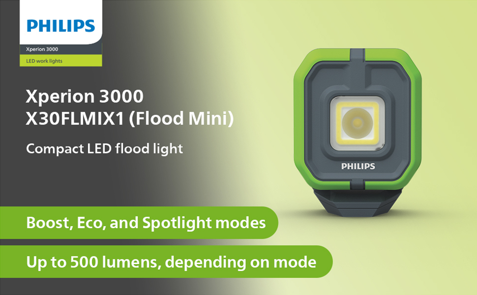 Philips Xperion 3000 Flood Mini | Compact LED Projector Work Light ...