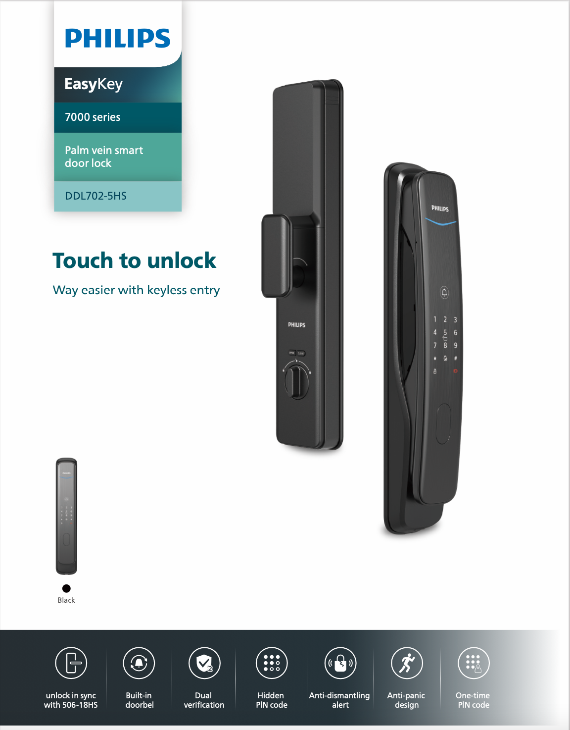 Philips 702 5HS Door Digital Lock Inclusive of Installation HDB/BTO ...