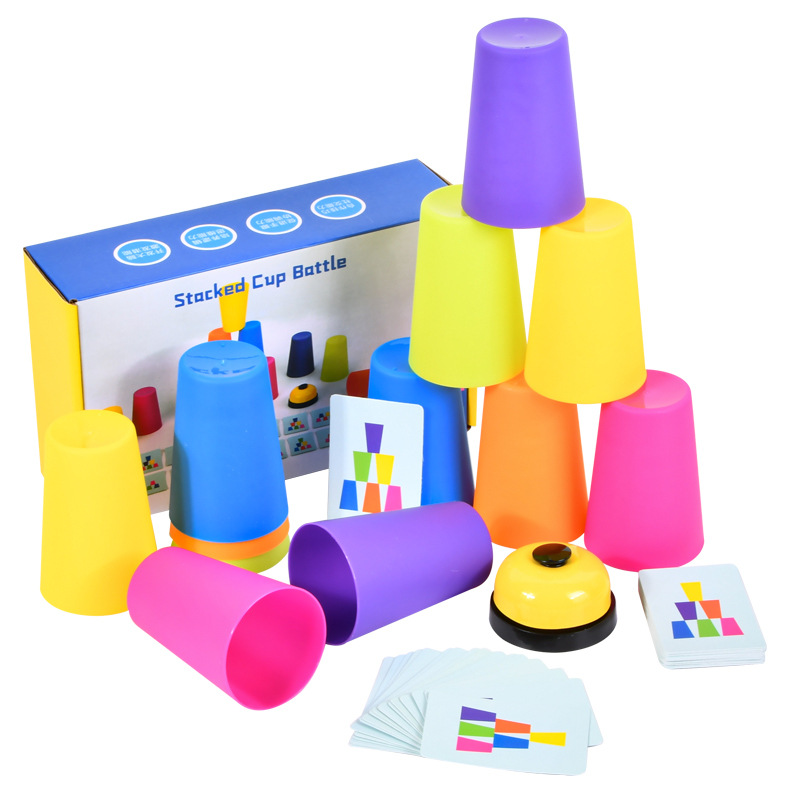 Colour and Shape Matching Game Stacking Cups Game For Kids Birthday ...