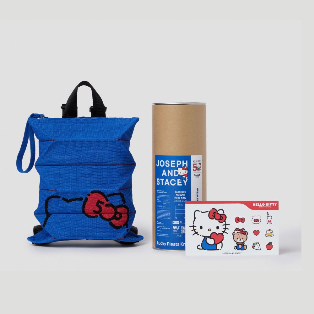 JOSEPH & STACEY] Lucky Pleats Knit Backpack XS 50th Hello