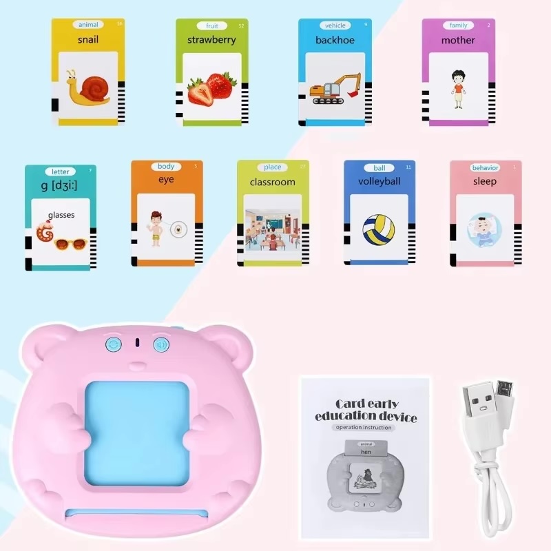 (SG STOCK NDD) Smart Talking Flash Card Learning Machine 224 Cards ...