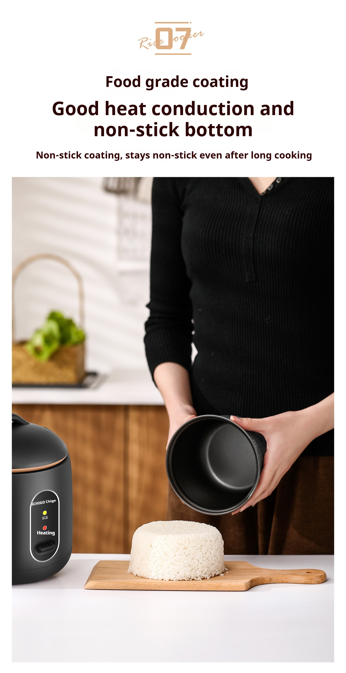 【Sg In Stock】Mini Rice Cooker Non Stick With Steamer Multi Cook One ...