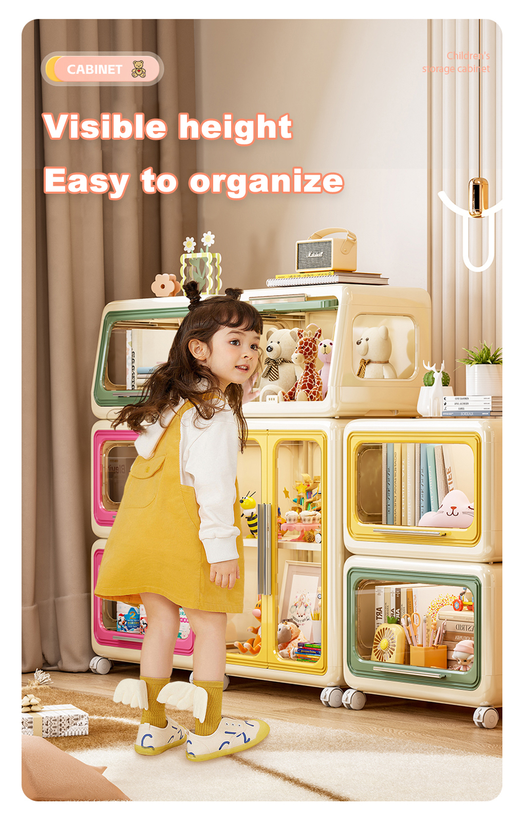 Salvo Multifunctional Storage Box Stackable Storage Cabinet With Wheels ...