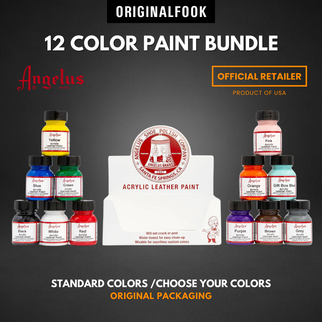 Angelus Acrylic Paint 12 Color Paint Set | Shopee Singapore