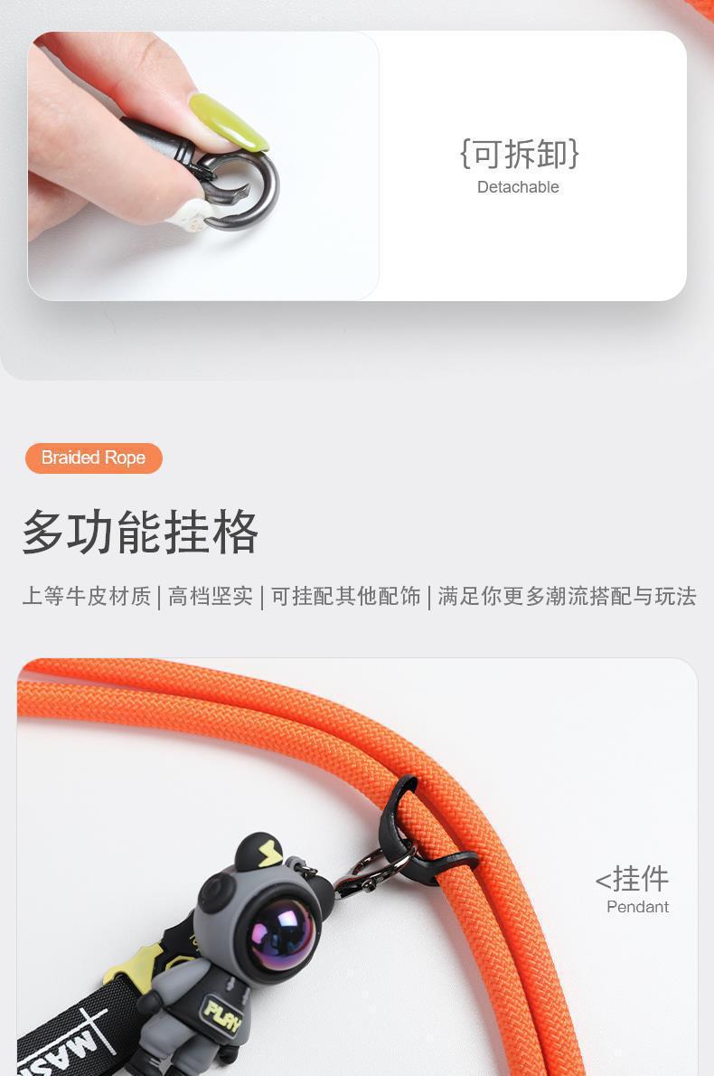 【SG STOCK】Thick Rope Mobile Phone Lanyard Crossbody Back Halter Strong ...
